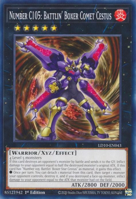 Number C105: Battlin' Boxer Comet Cestus [LD10-EN043] Common - Josh's Cards