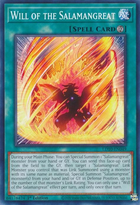 Will of the Salamangreat [LD10-EN049] Common - Josh's Cards