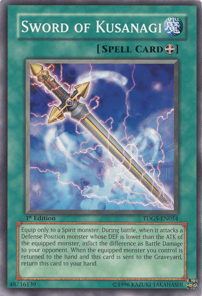Sword of Kusanagi [TDGS-EN054] Common - Josh's Cards