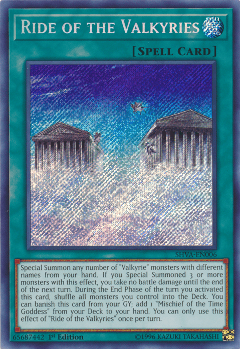 Ride of the Valkyries [SHVA-EN006] Secret Rare - Josh's Cards