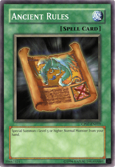 Ancient Rules [CP07-EN019] Common - Josh's Cards