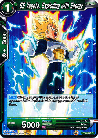 SS Vegeta, Exploding with Energy (BT6-056) [Destroyer Kings] Parallel Foil