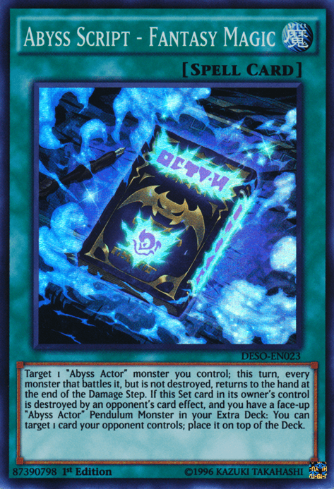 Abyss Script - Fantasy Magic [DESO-EN023] Super Rare - Josh's Cards