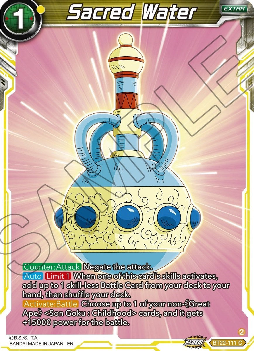 Sacred Water (Bt22-111) [Critical Blow] Parallel Foil