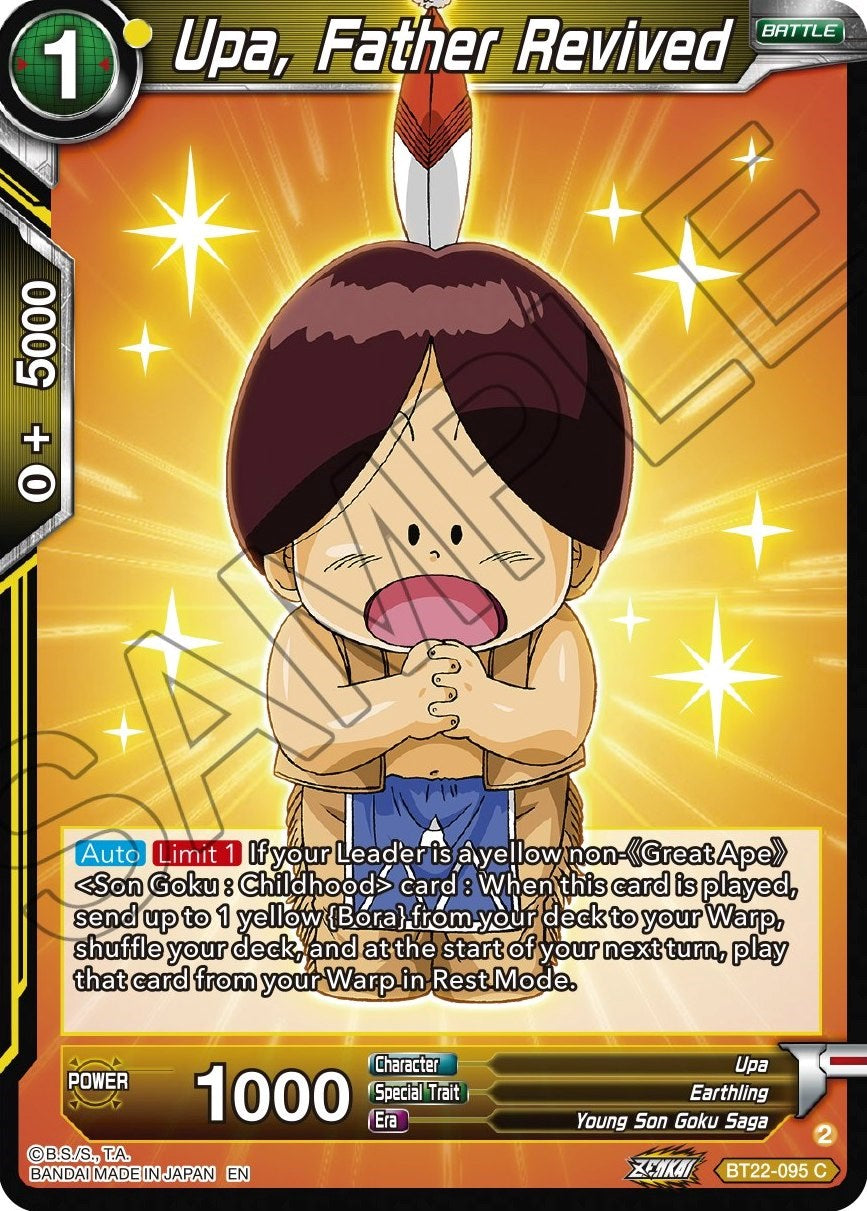 Upa, Father Revived (BT22-095) [Critical Blow] Parallel Foil