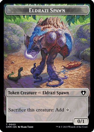 Eldrazi Spawn // Phyrexian Germ Double-Sided Token (CMM-3 // 16) - Commander Masters Foil