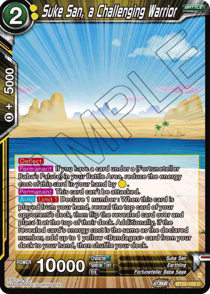 Suke San, a Challenging Warrior (BT22-102) [Critical Blow] Parallel Foil