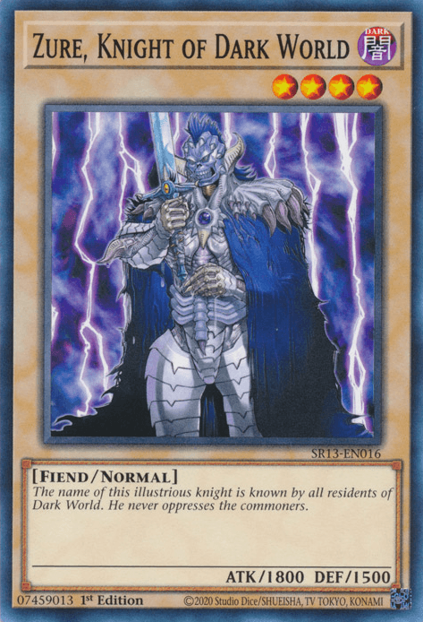 Zure, Knight of Dark World [SR13-EN016] Common - Josh's Cards