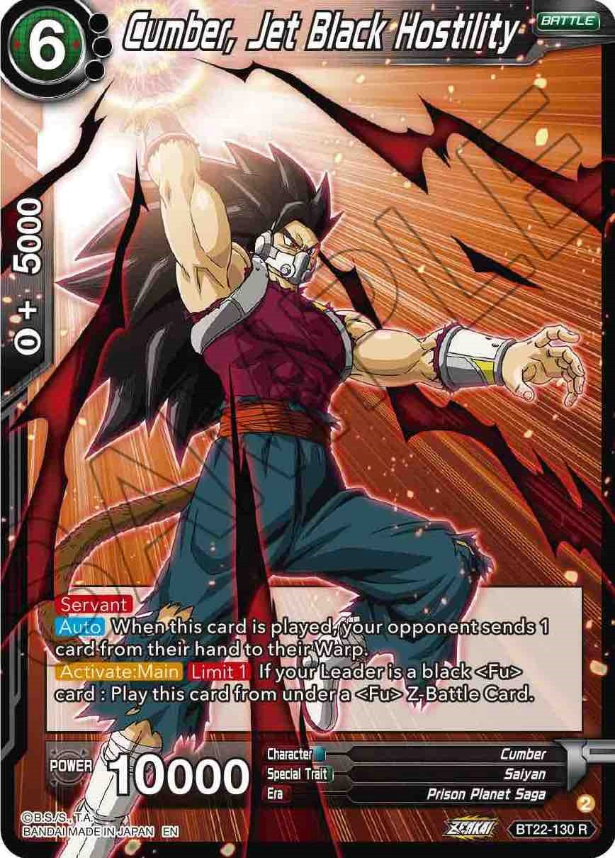 Cumber, Jet Black Hostility (BT22-130) [Critical Blow] Parallel Foil