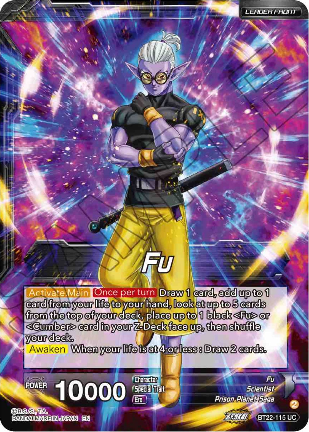 Fu // Super Fu, Heinous Commander (BT22-115) [Critical Blow] Parallel Foil