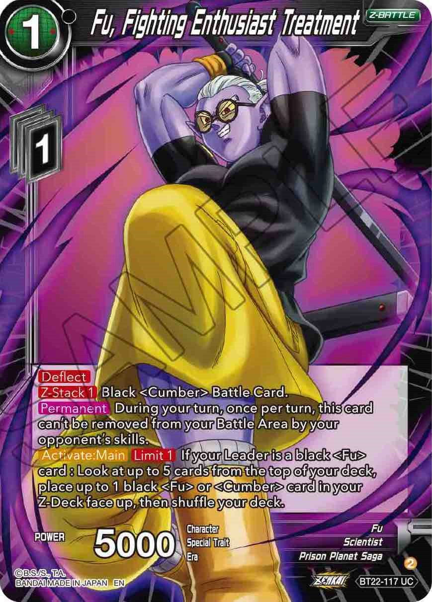 Fu, Fighting Enthusiast Treatment (BT22-117) [Critical Blow] Parallel Foil