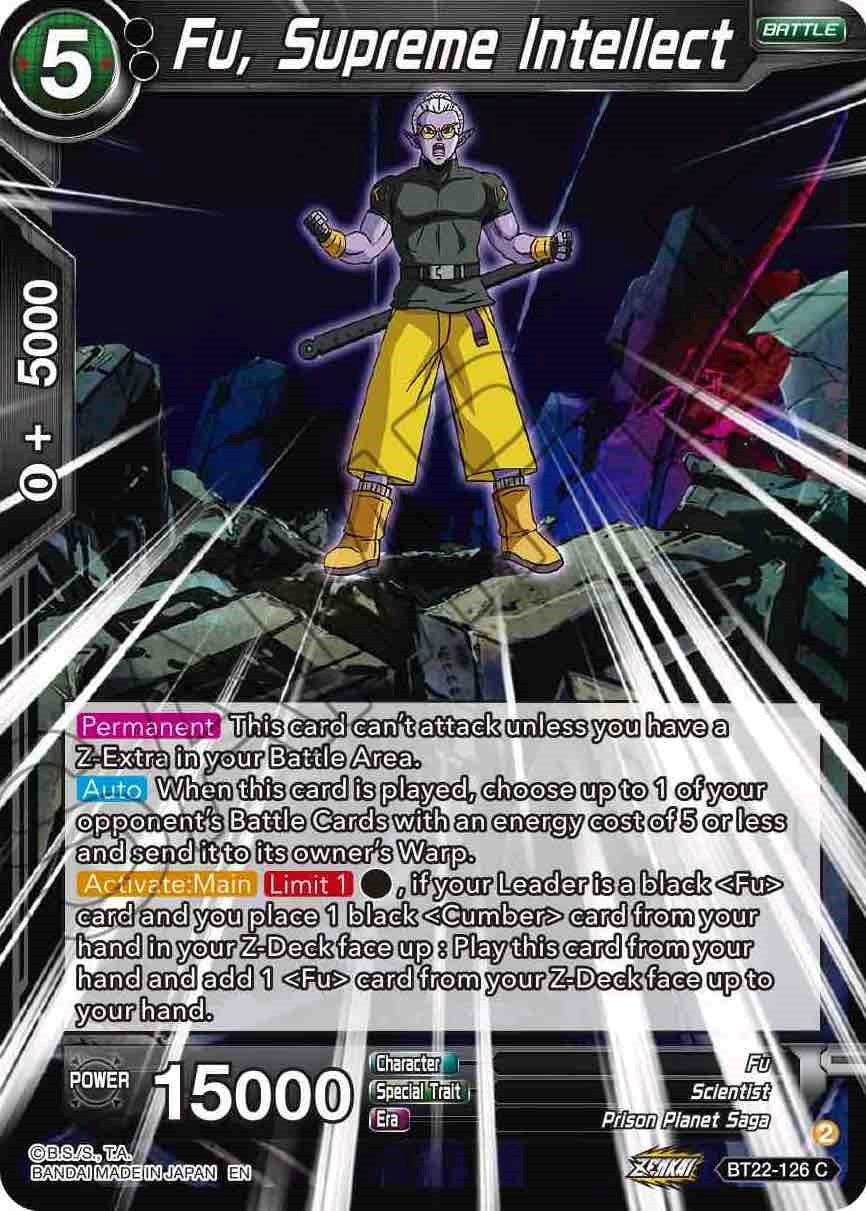 Fu, Supreme Intellect (BT22-126) [Critical Blow] Parallel Foil