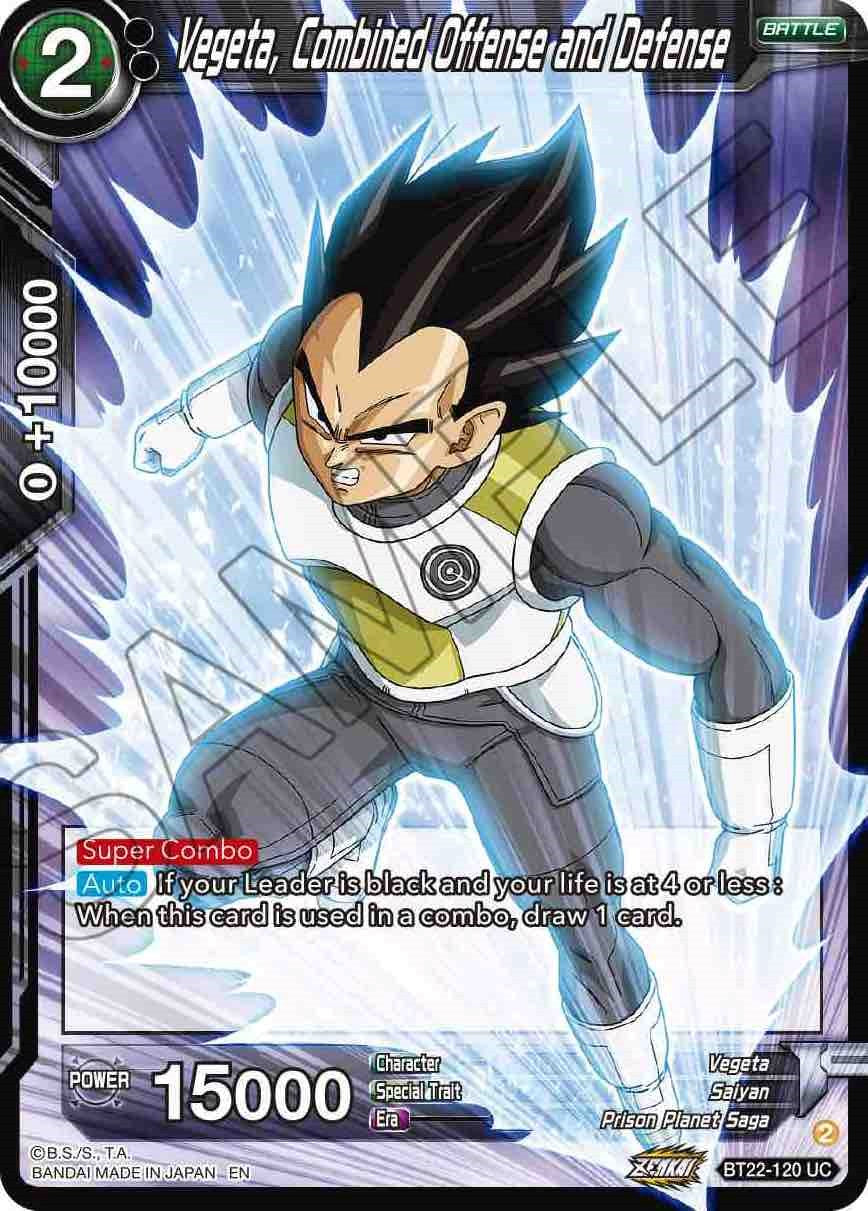 Vegeta, Combined Offense and Defense (BT22-120) [Critical Blow] Parallel Foil