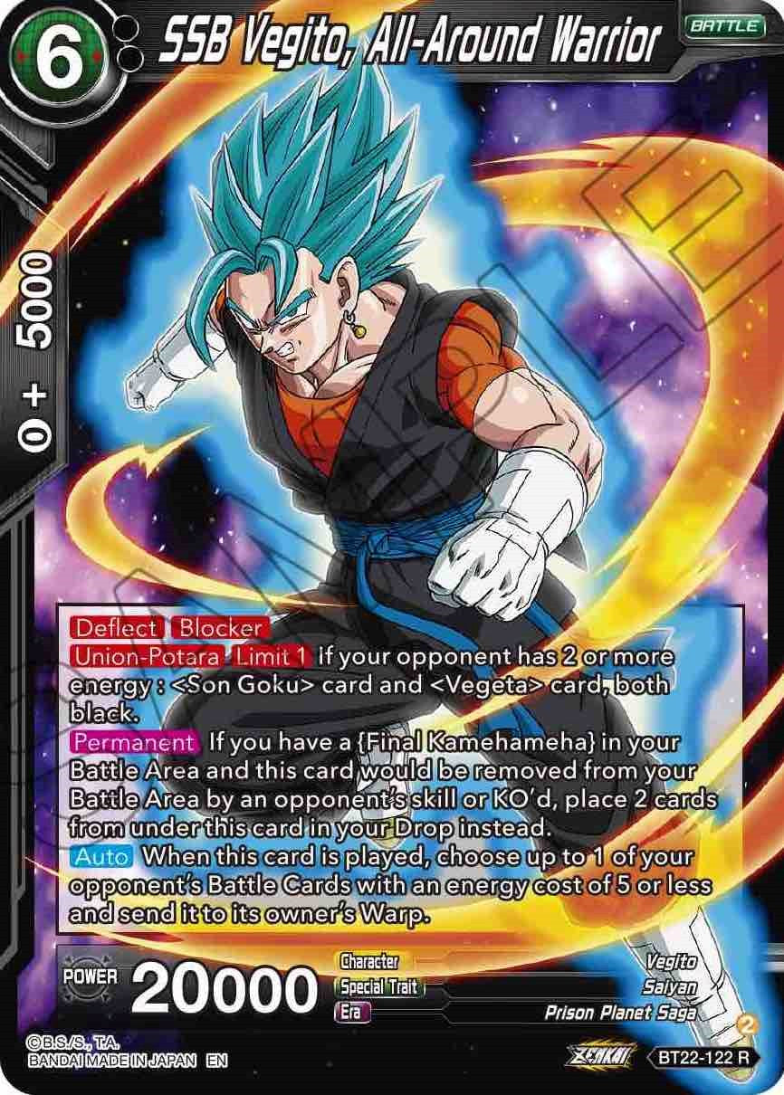 SSB Vegito, All-Around Warrior (BT22-122) [Critical Blow] Parallel Foil