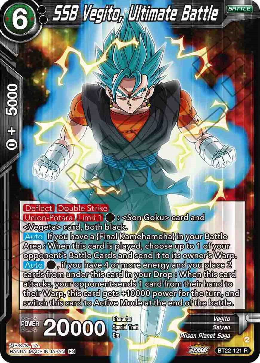 SSB Vegito, Ultimate Battle (BT22-121) [Critical Blow] Parallel Foil