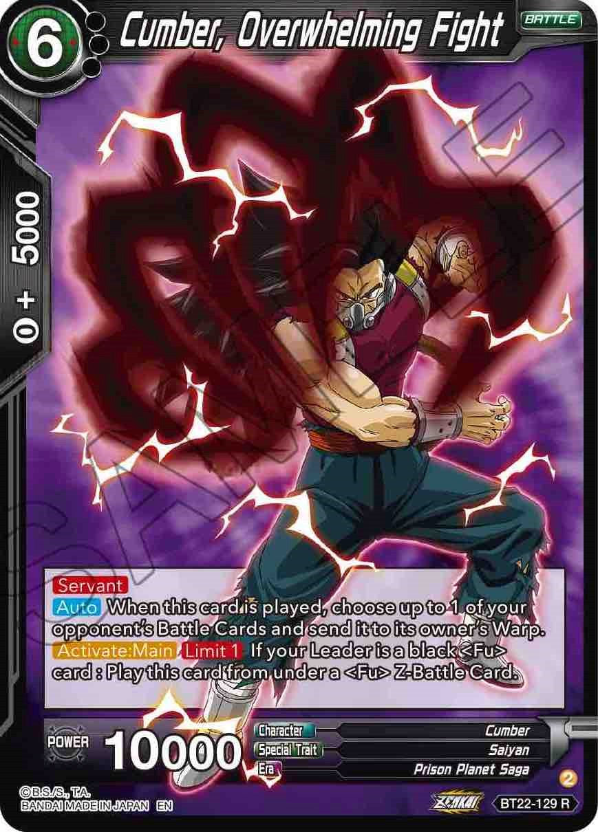 Cumber, Overwhelming Fight (BT22-129) [Critical Blow] Parallel Foil
