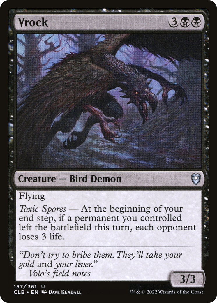 Vrock (CLB-157) - Commander Legends: Battle for Baldur's Gate Foil