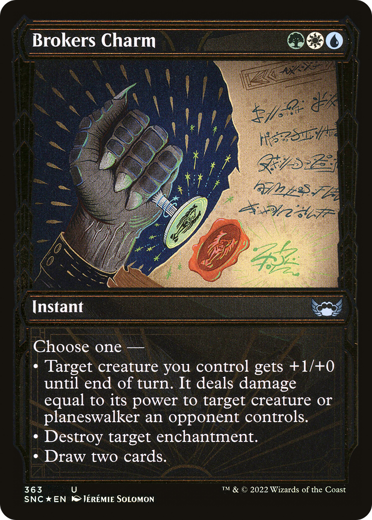 Brokers Charm (SNC-363) - Streets of New Capenna: (Showcase) Foil