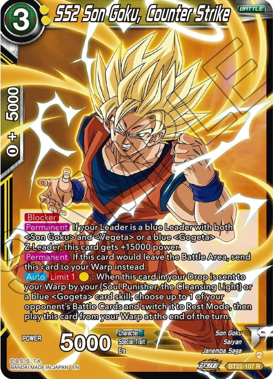 SS2 Son Goku, Counter Strike (BT22-107) [Critical Blow] Parallel Foil