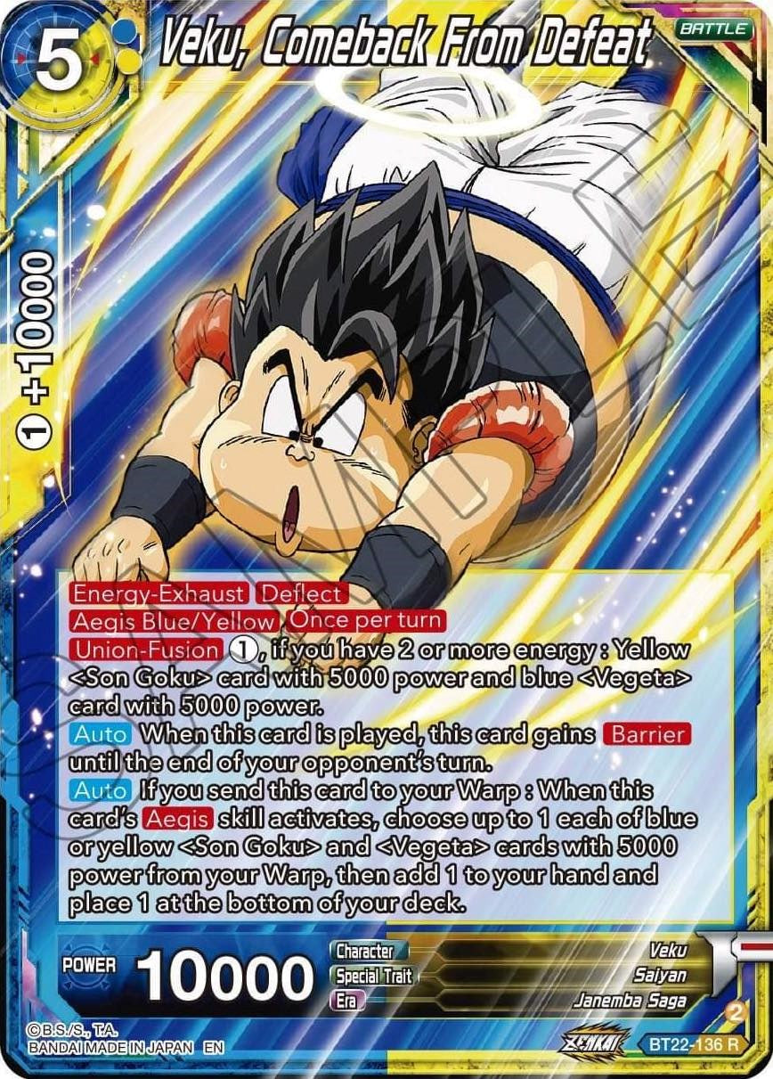 Veku, Comeback From Defeat (BT22-136) [Critical Blow] Parallel Foil