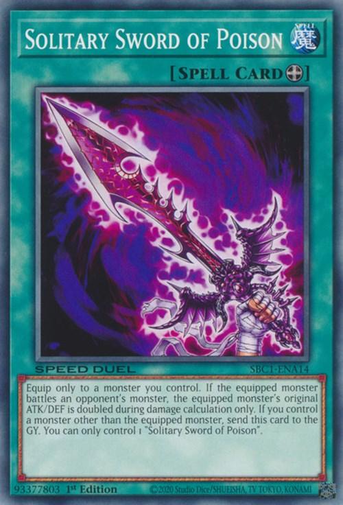 Solitary Sword of Poison [SBC1-ENA14] Common - Josh's Cards