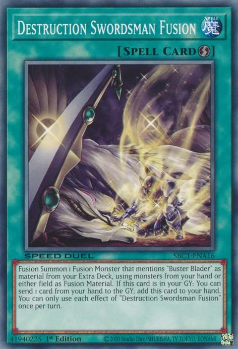 Destruction Swordsman Fusion [SBC1-ENA16] Common - Josh's Cards