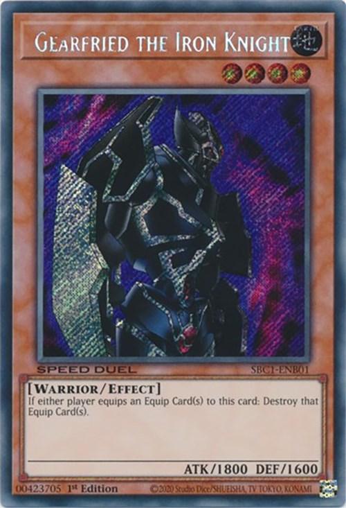 Gearfried the Iron Knight [SBC1-ENB01] Secret Rare - Josh's Cards