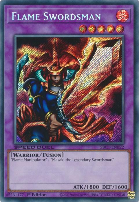 Flame Swordsman [SBC1-ENB22] Secret Rare - Josh's Cards