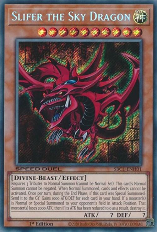 Slifer the Sky Dragon [SBC1-ENH01] Secret Rare - Josh's Cards
