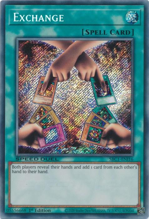 Exchange [SBC1-ENI16] Secret Rare - Josh's Cards