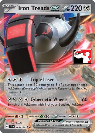 Iron Treads ex 143 - Prize Pack Series Cards Holofoil