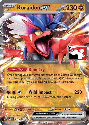 Koraidon ex 125/198 - Prize Pack Series Cards Holofoil