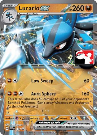 Lucario ex 017 - Prize Pack Series Cards Holofoil