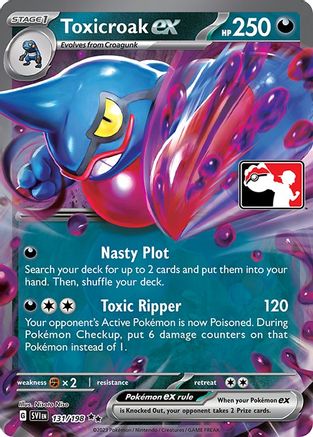 Toxicroak ex 131 - Prize Pack Series Cards Holofoil