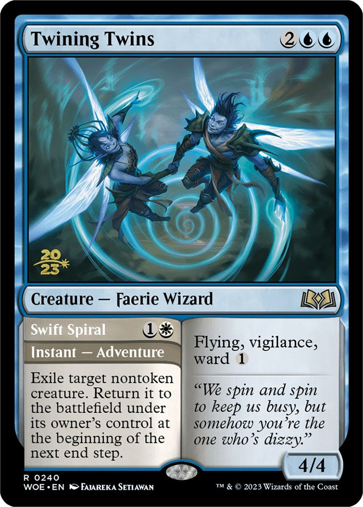 Twining Twins // Swift Spiral (PPWOE-240) - Wilds of Eldraine Promos Foil