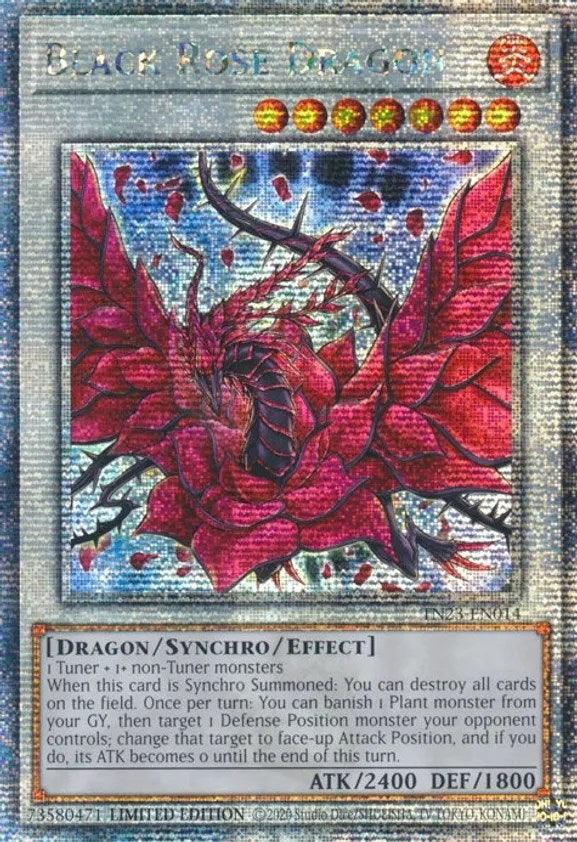 Black Rose Dragon [TN23-EN014] Quarter Century Secret Rare - Josh's Cards