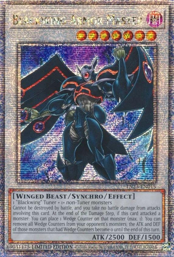 Blackwing Armor Master [TN23-EN015] Quarter Century Secret Rare - Josh's Cards