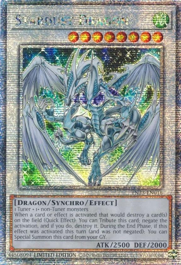Stardust Dragon [TN23-EN016] Quarter Century Secret Rare - Josh's Cards