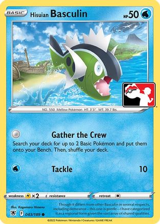 Hisuian Basculin 043 - Prize Pack Series Cards Holofoil