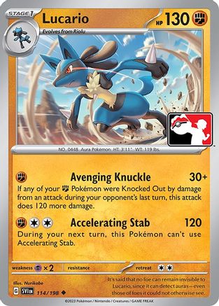 Lucario 114/198 - Prize Pack Series Cards