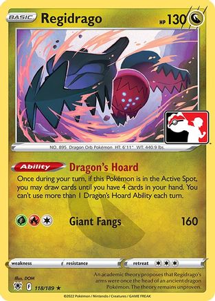 Regidrago 118/189 - Prize Pack Series Cards