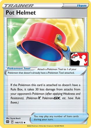 Pot Helmet 146/172 - Prize Pack Series Cards Holofoil