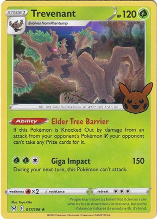 Trevenant 017/196 - Trick or Trade BOOster Bundle 2023 Holofoil
