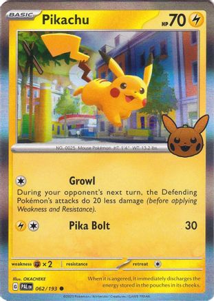 Pikachu 062/193 - Trick or Trade BOOster Bundle 2023 Holofoil