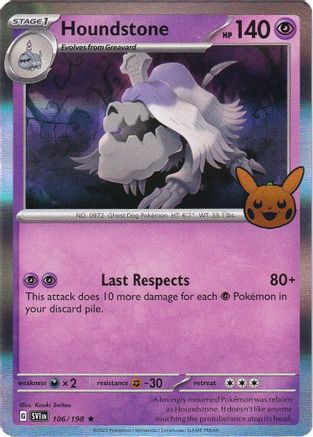 Houndstone 106/198 - Trick or Trade BOOster Bundle 2023 Holofoil