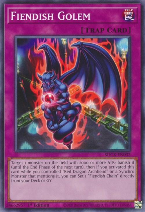 Fiendish Golem [SDCK-EN032] Common - Josh's Cards