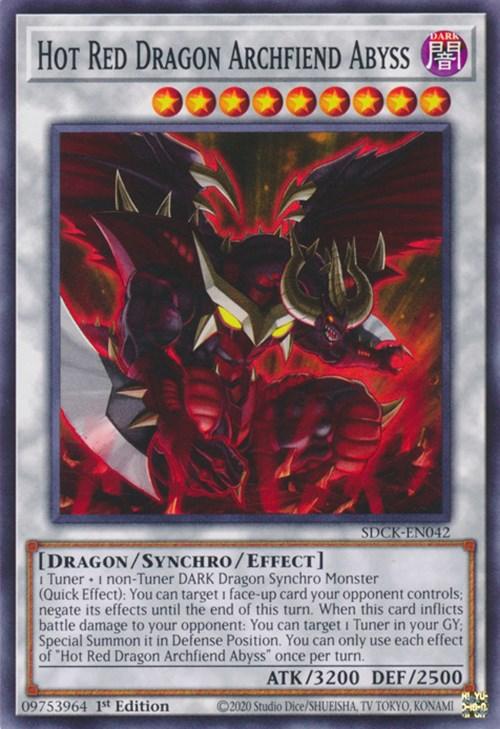 Hot Red Dragon Archfiend Abyss [SDCK-EN042] Common - Josh's Cards