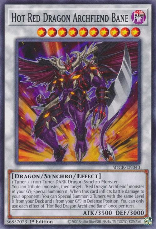 Hot Red Dragon Archfiend Bane [SDCK-EN043] Common - Josh's Cards