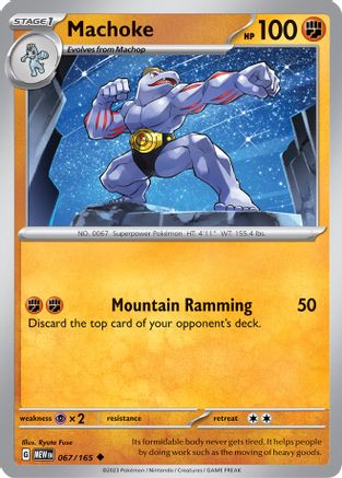 Machoke 067/165 - SV Scarlet & Violet 151 Reverse Holofoil