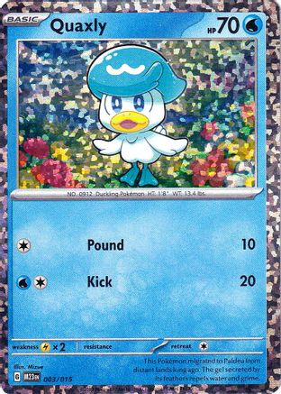 Quaxly 003/015 - McDonalds Promos 2023 Holofoil